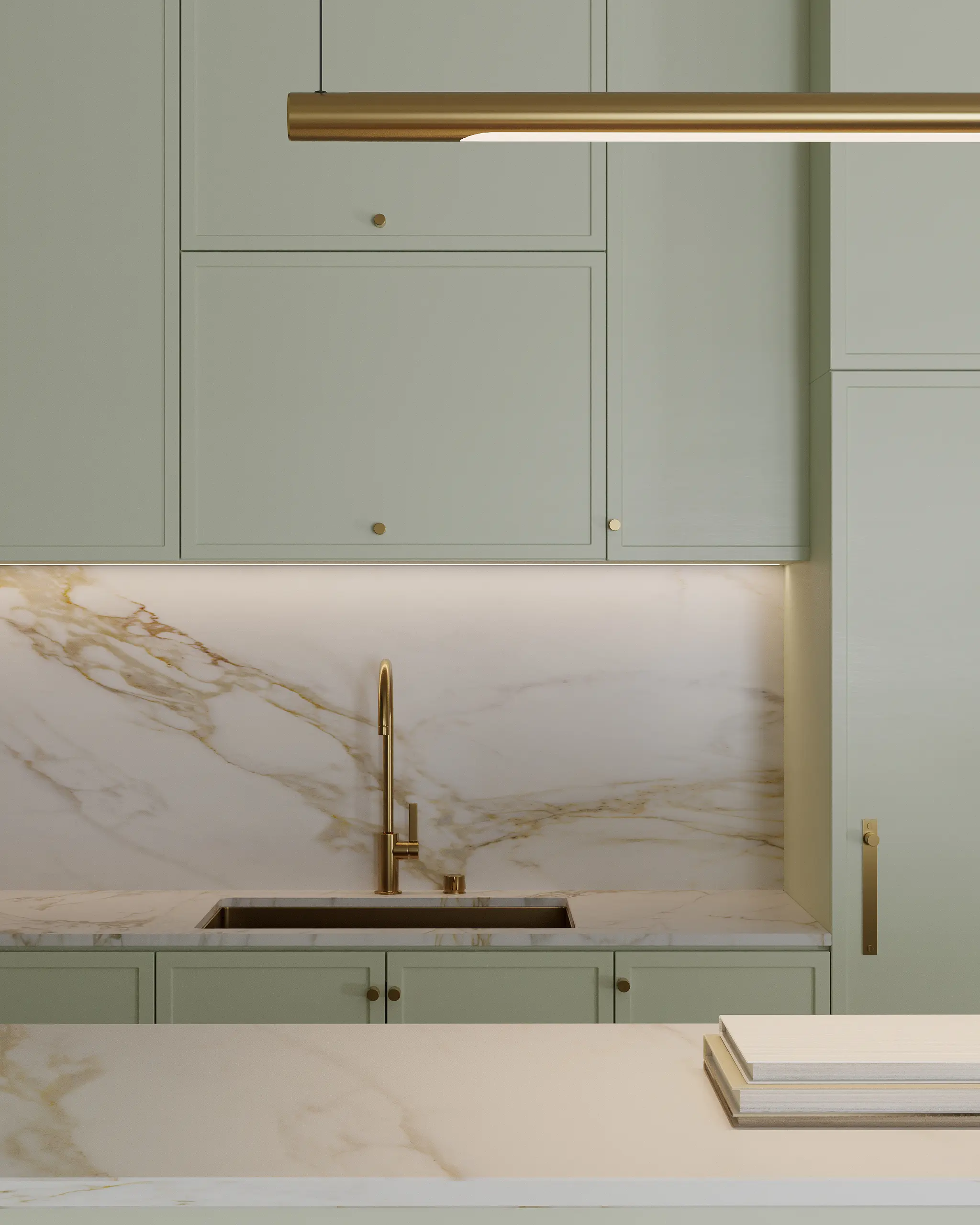 Classic Italian Kitchen - Traditional wood finish